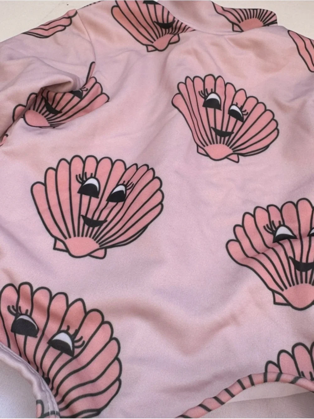 Hugo Loves Tiki Pink Shell Long-Sleeve Swimsuit 12-18 Months